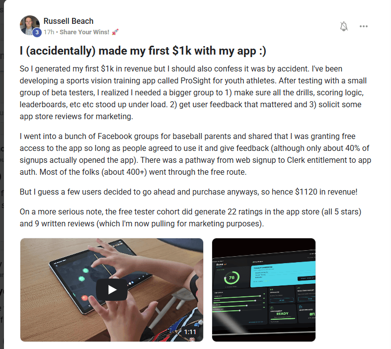 Product Studio member win 1